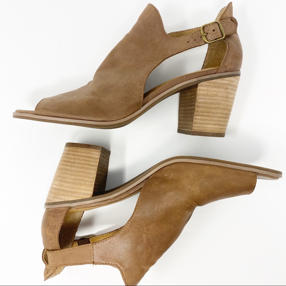 SOLD! Lucky Brand Barimo Bootie Tan Size 10 - Picture 4 of 8